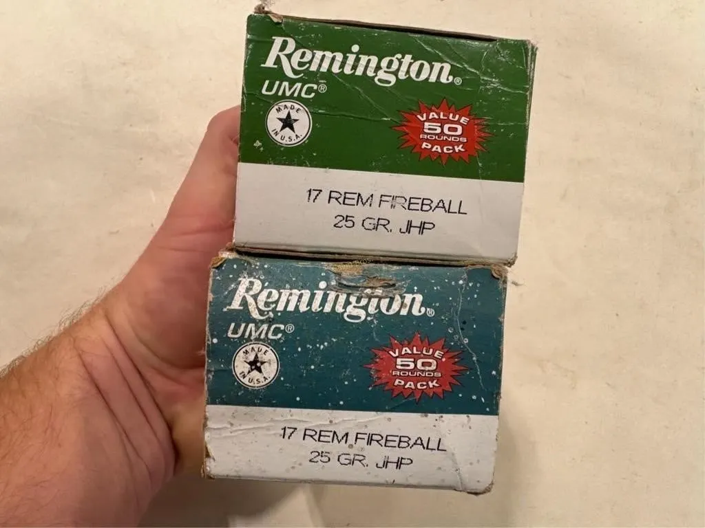100-RDs Remington 17 REM Fireball