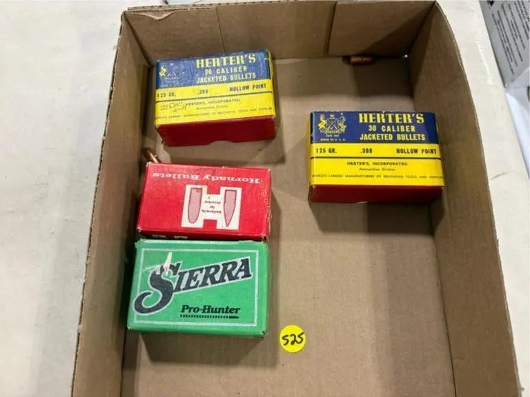 2-boxes Herters 308 Hollow Pt Bullets;