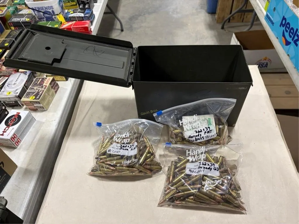296 Rds 7.62X39 & ammo box