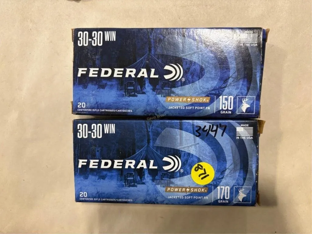 40 Rds Federal 30-30 WIN