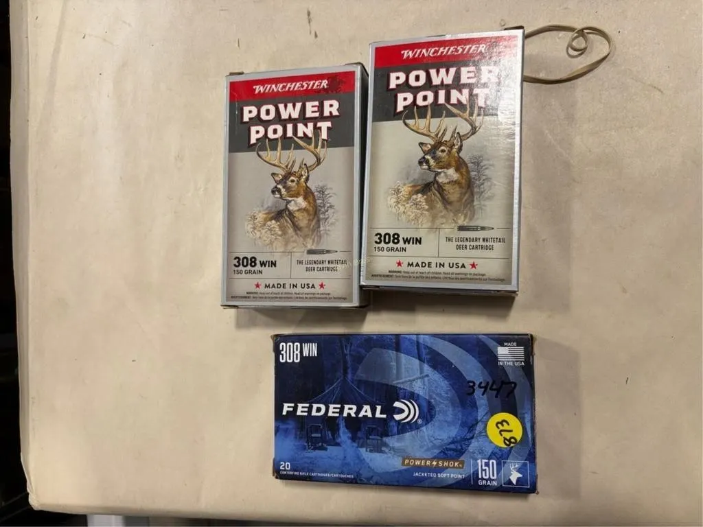 40 Rds Winchester 308 WIN; 20 Rds Federal 308 WIN