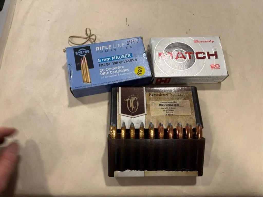 20 Rds 8mm Mauser; 40 Rds 8X57 JS