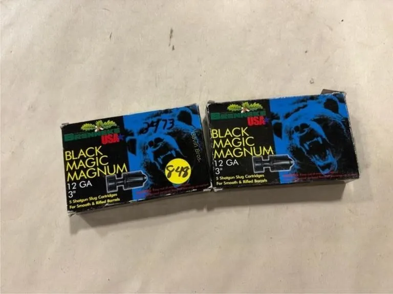 10 Black Magic Magnum 12 ga 3" Slugs