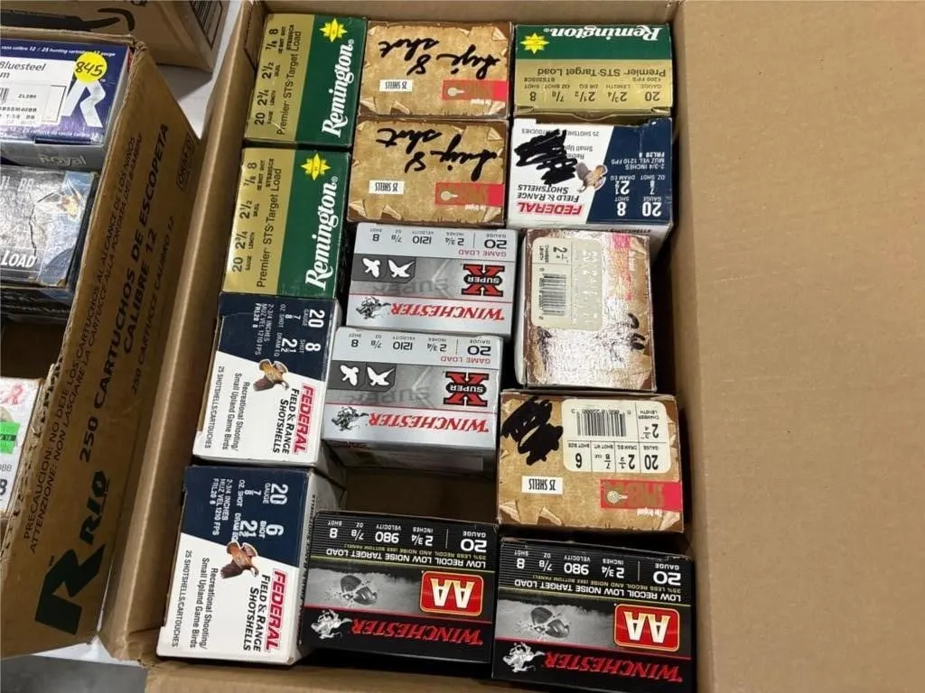15-Boxes 20 ga shot gun shells