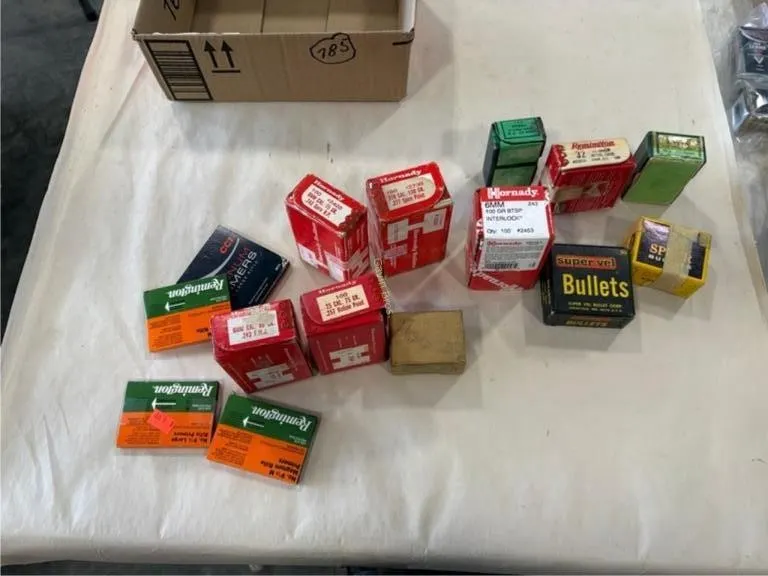 Bullets--25 cal, 6mm, 270, 38,22; Rifle primers