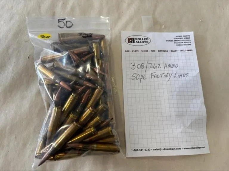50-Rds Factory loads 7.62/308