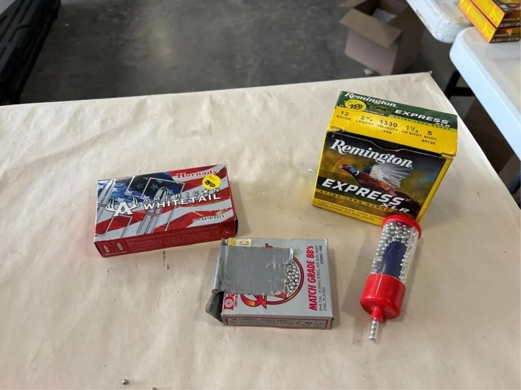 20-Rds 30-30; part box 12 ga; BB's