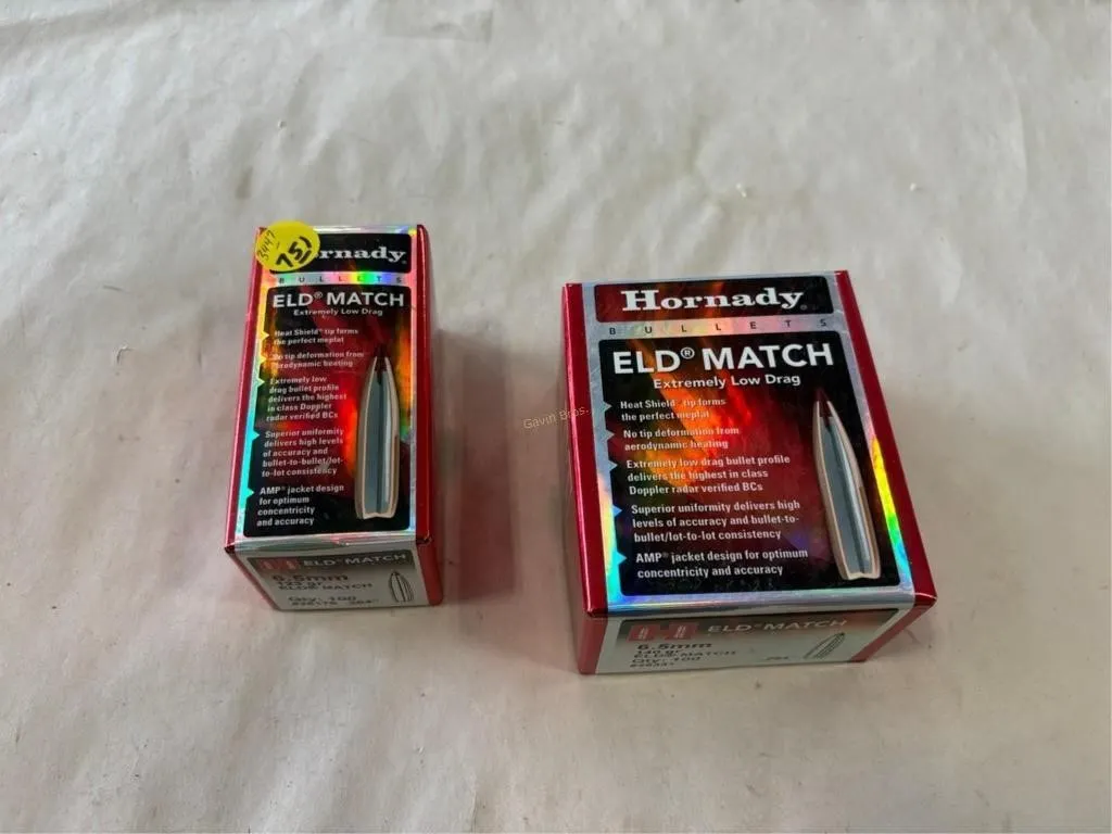 200-Hornady 6.5mm bullets