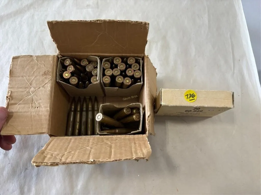Box 7.65mm ( 30 cal) ammo