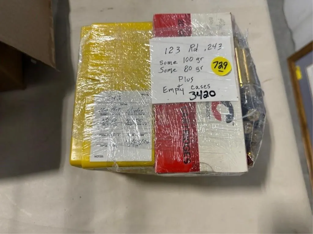 123 Rds 243; plus empty casings