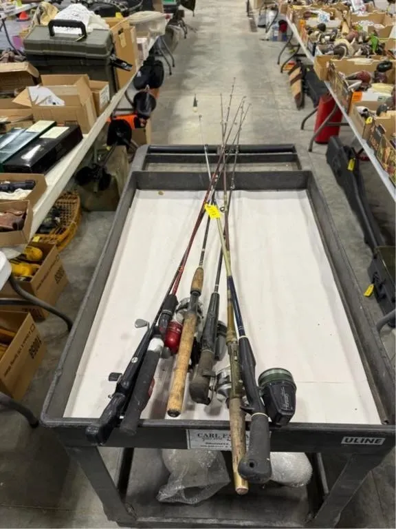(6) Misc Fishing Poles/Reels
