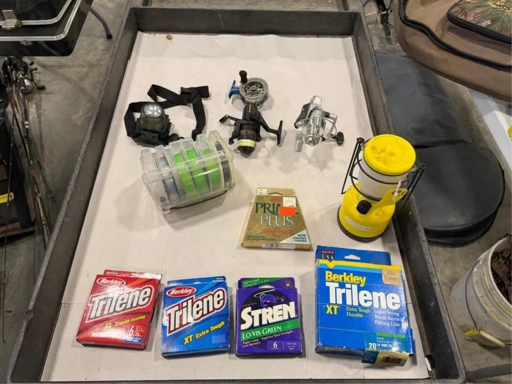 Cooler w/Fishing Supplies