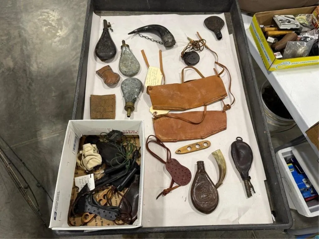 Powder Flasks & Horns & other