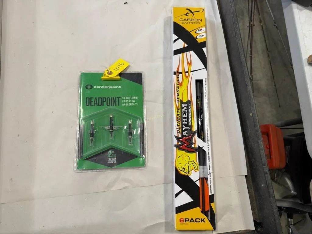 New 6pk Carbon Express Arrows & Broadheads