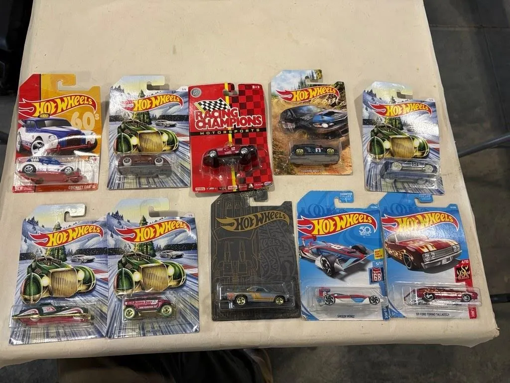 flat of hot wheels
