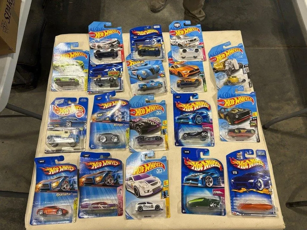 flat of hot wheels