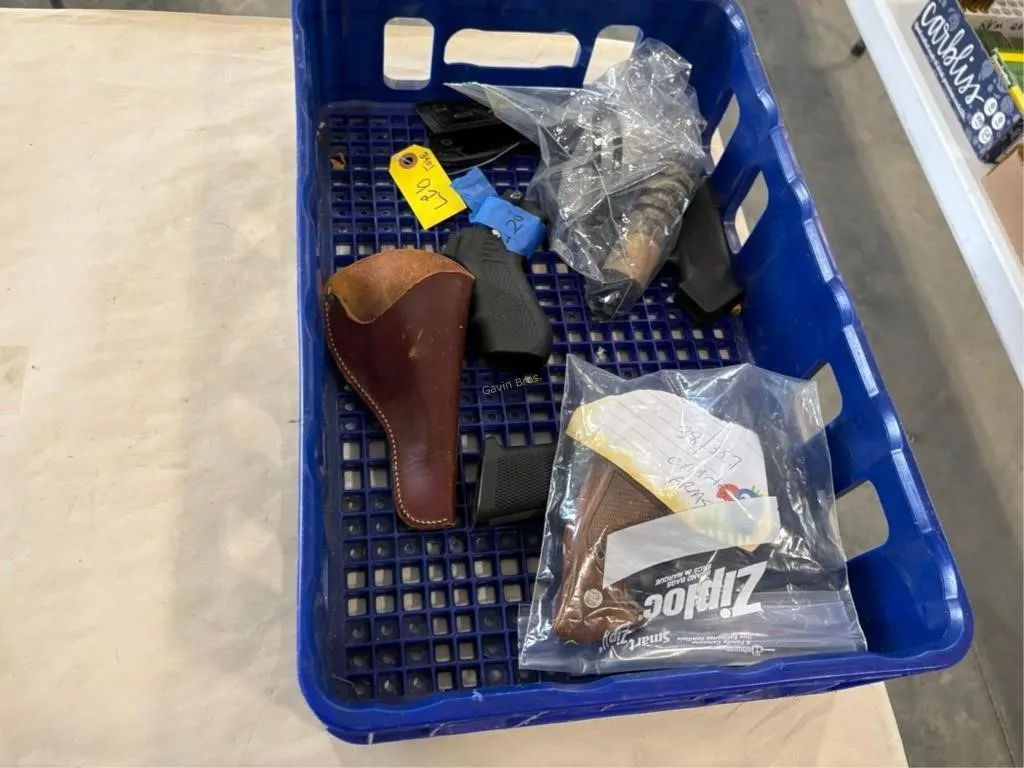 pistol grips, holster, etc