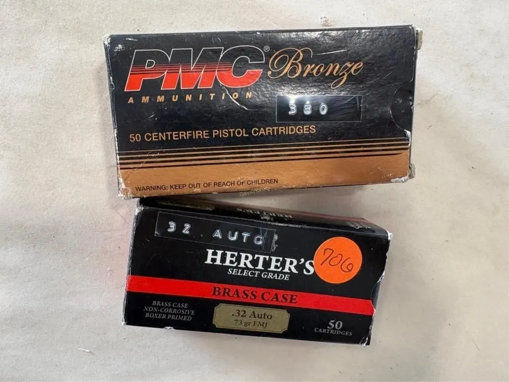 25 Rds 32 AUTO, 10 Rds 380 AUTO