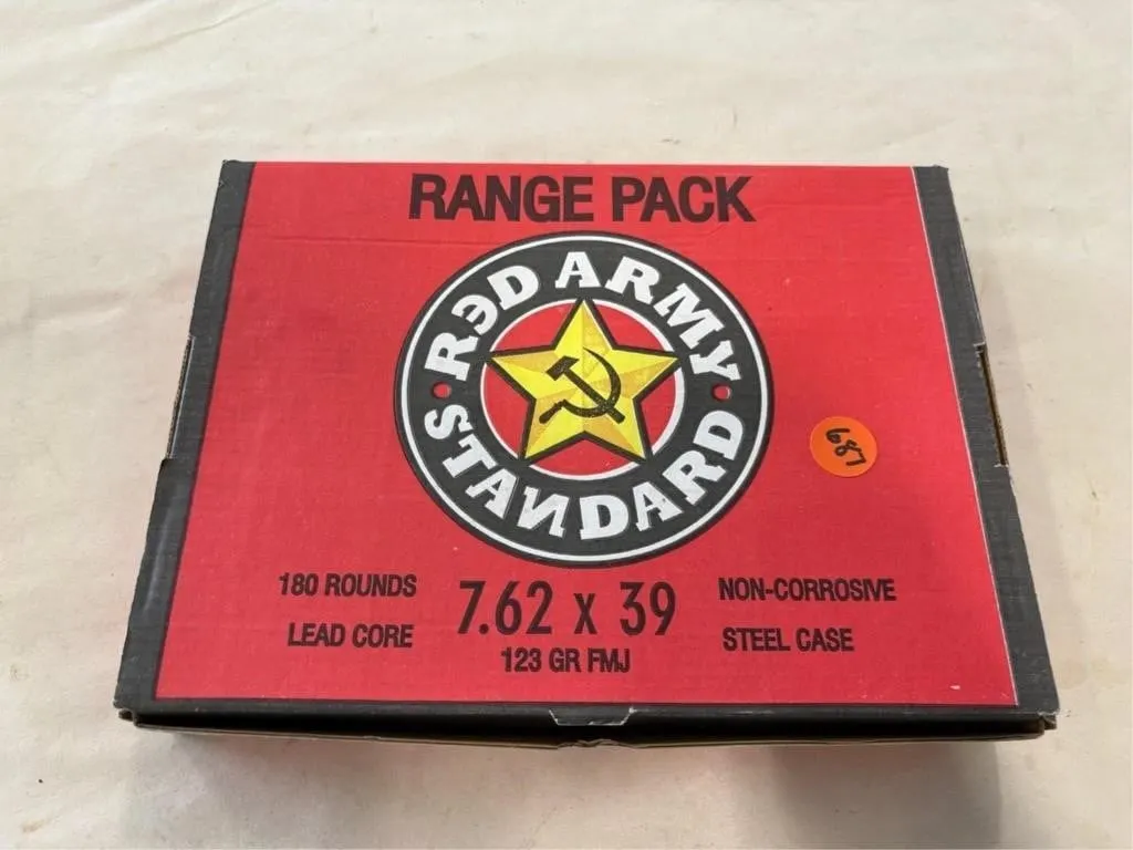 180 Rds Red Army Std 7.62X39
