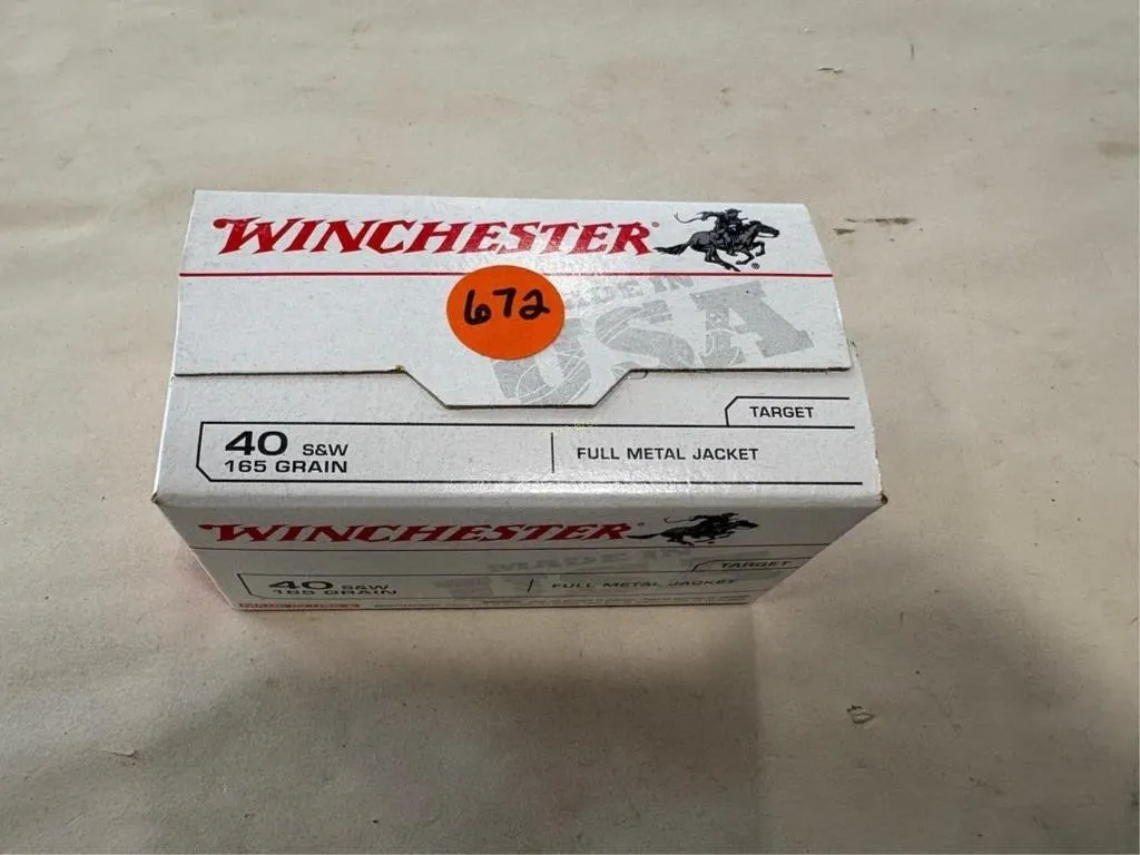 100 Rds Winchester 40 S&W