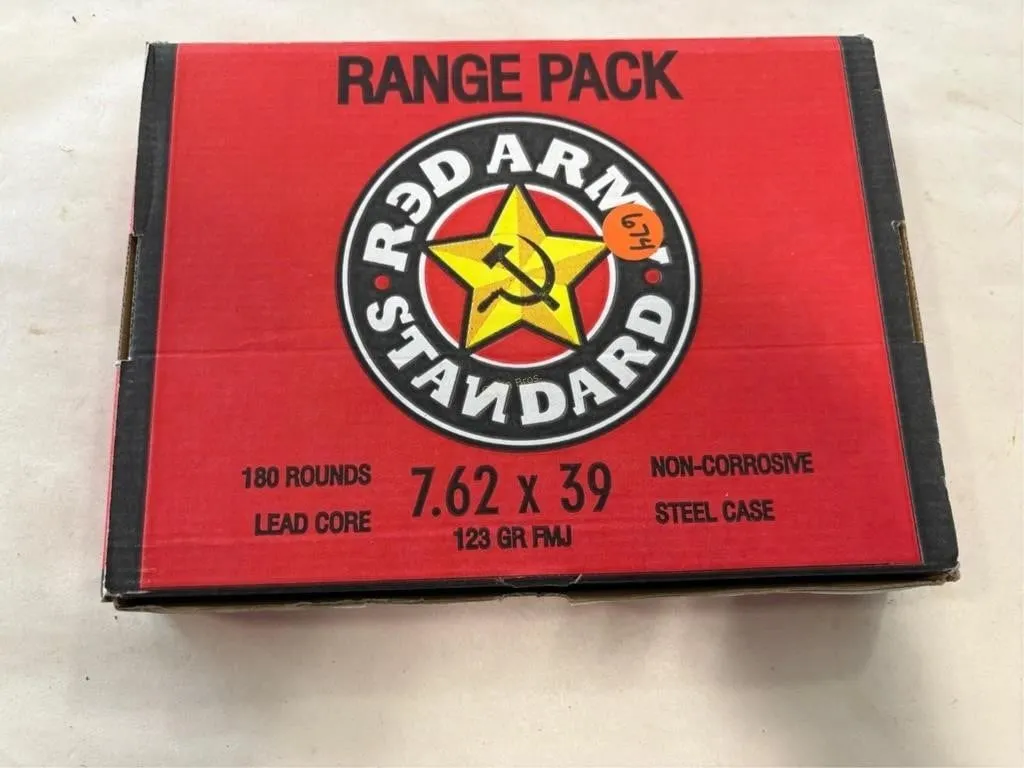 180 Rds Red Army Std 7,62X39