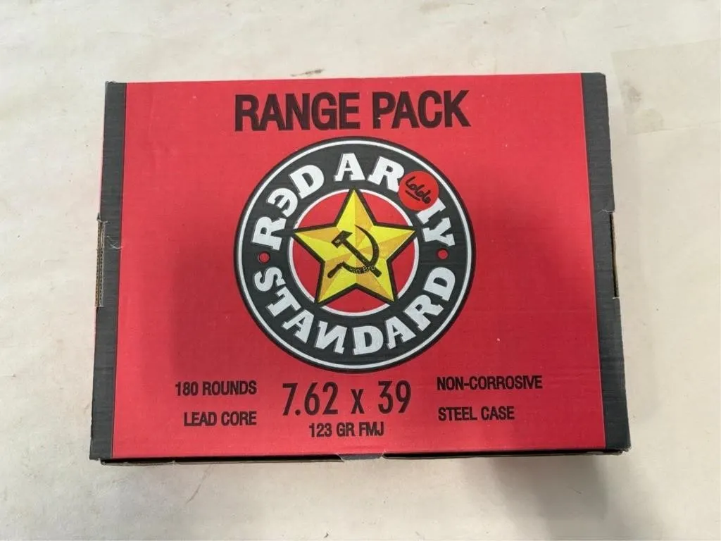 180 Rds Red Army Std 7.62X39