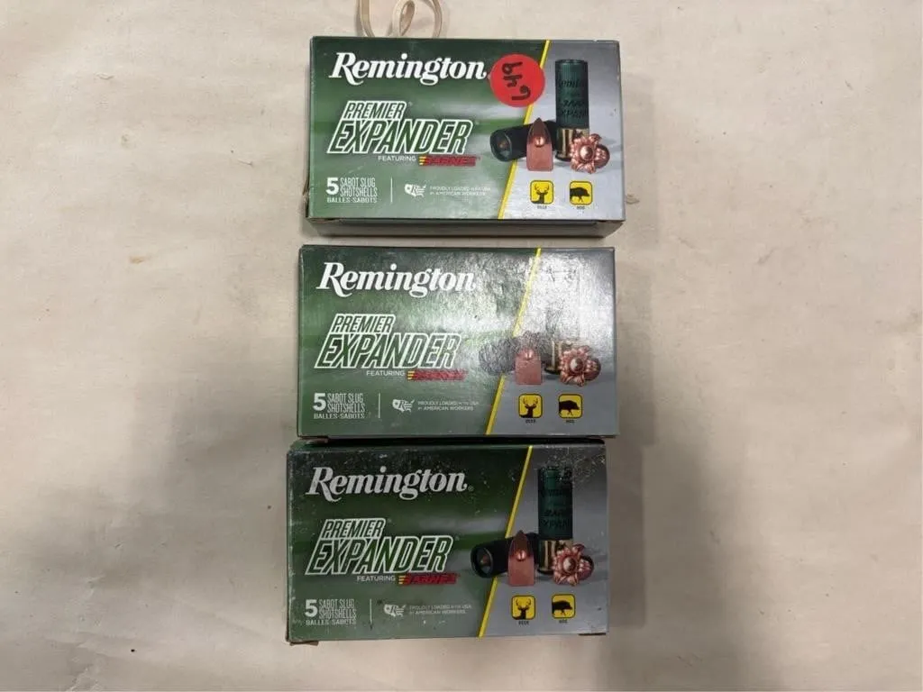 15 Rds Remington 12 ga slug