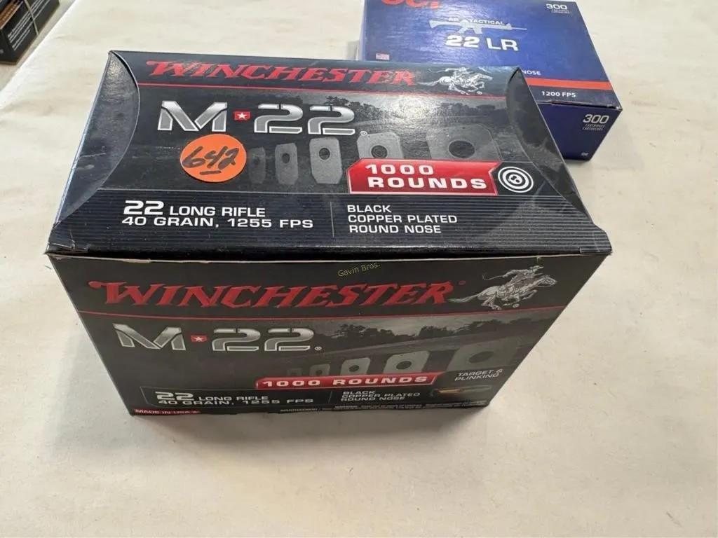 1000 Rds Winchester M 22 shells