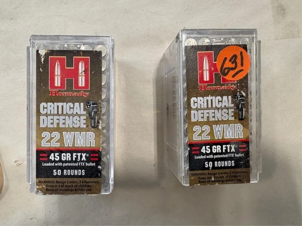 100 -Rds Hornady 22 WMR