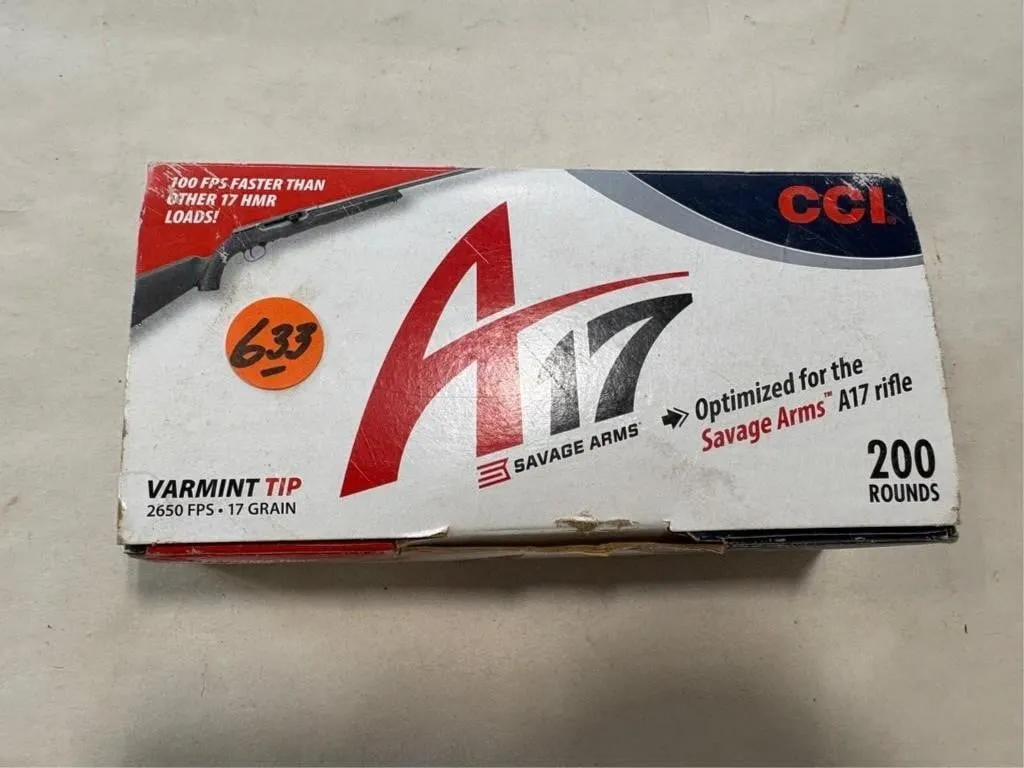200 Rds Savage A17 shells