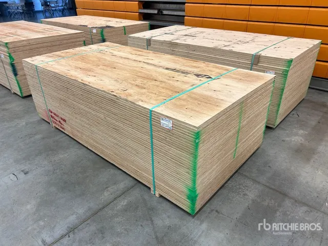 Quantity of (40) 4 ft x 8 ft (18.5 mm Thick) 3/4" 4x8 CSP/DFP No Stamp Plywood (Unused)