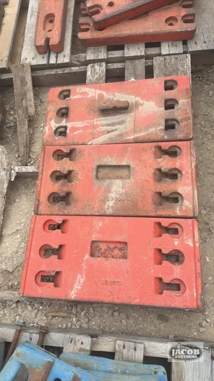 Case 70 series front weight x3