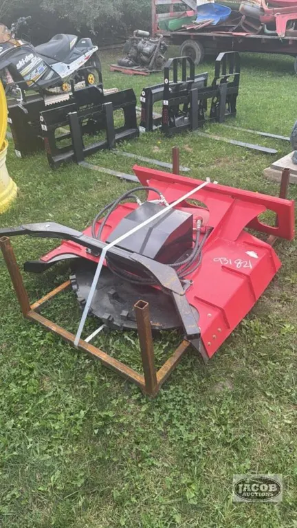 Unused 43inch skid steer quick tach disc mulcher