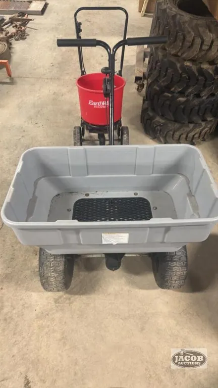 Walk behind spreader
