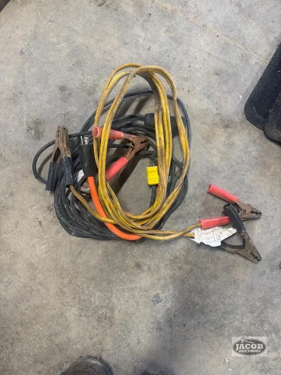 Booster cables, and extension cord