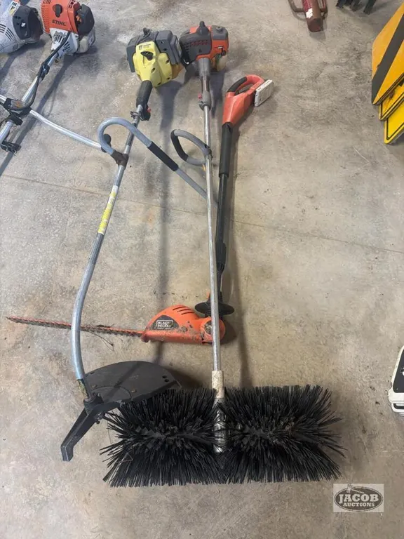 Hedge trimmer , weed trimmer , sweeper
