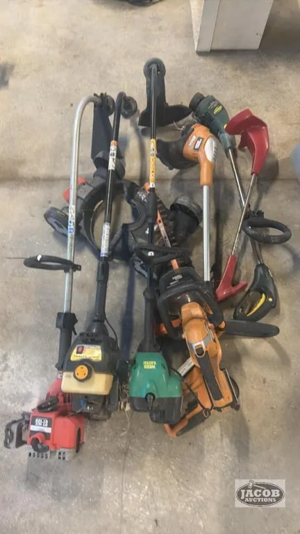 Lot of lawn care equipment