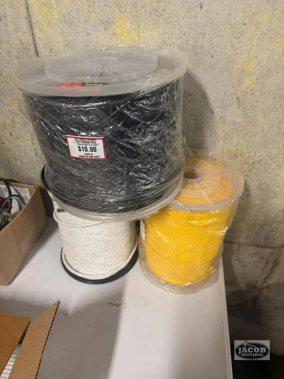 3 rolls of rope
