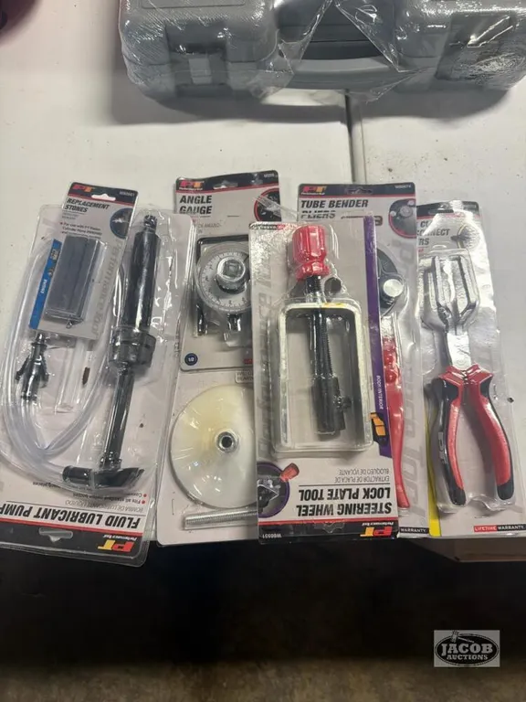 Tube bender , fluid pump , angle gauge , misc
