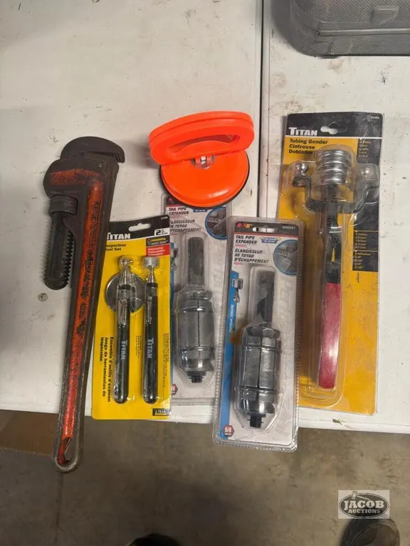 Pipe wrench , tube bender , tailpipe expanders , misc