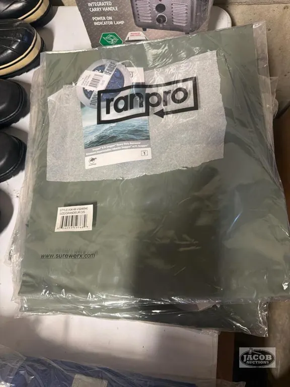 13 pairs of rain wear