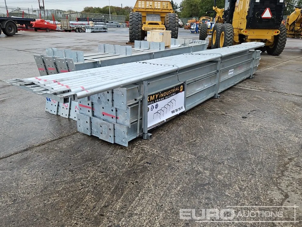 Unused 2026 KMY Industrial 100' x 30' x 20' Galvanized Steel Framed Building