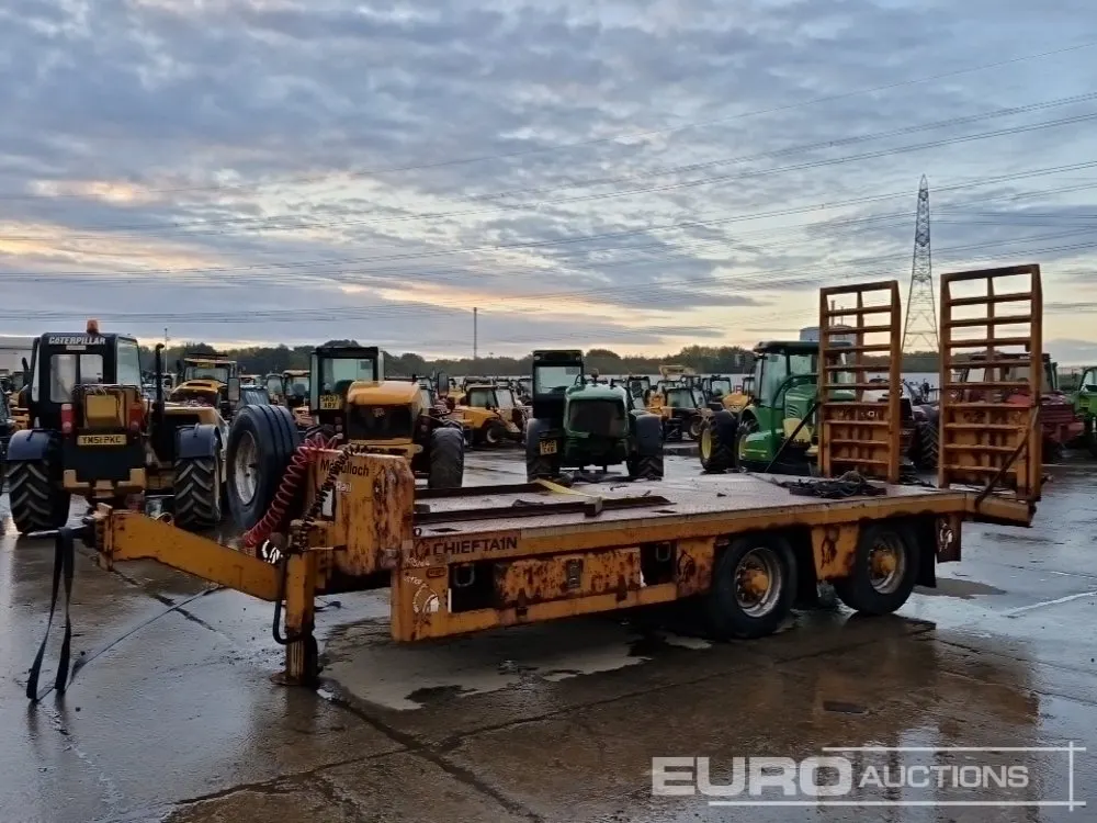 2015 Cheiftain Twin Axle Draw Bar Low Loader Trailer (Tested 05/27)