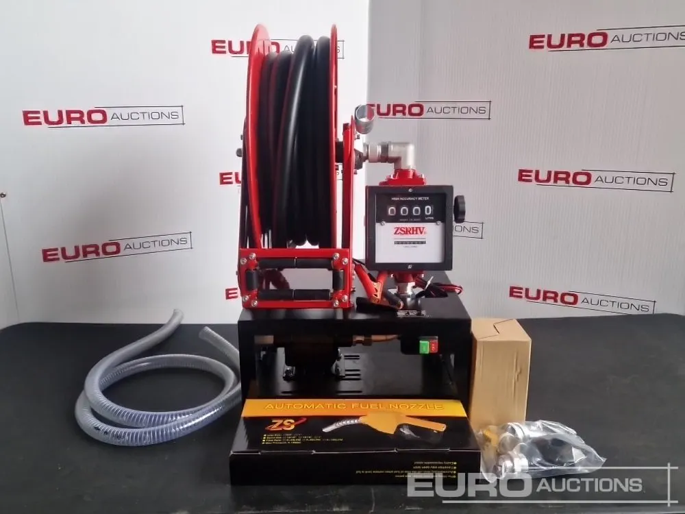 Unused Boss 12v Pump, Retractable Hose Reel, 10m Hose, Flow Meter