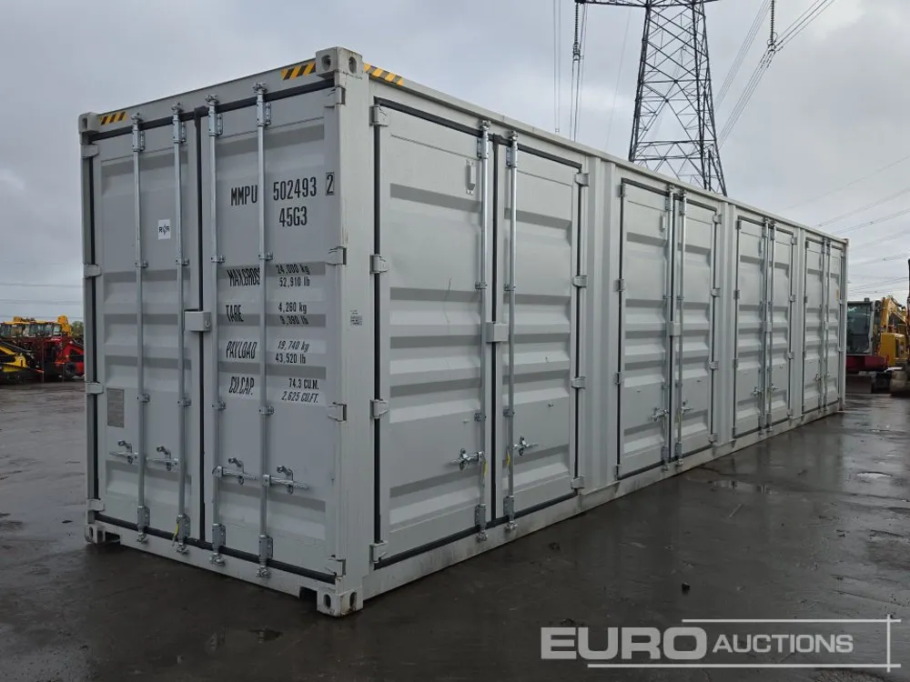 40' x 8' Container, 4 Side Doors, End Door (Cannot Be Reconsigned)