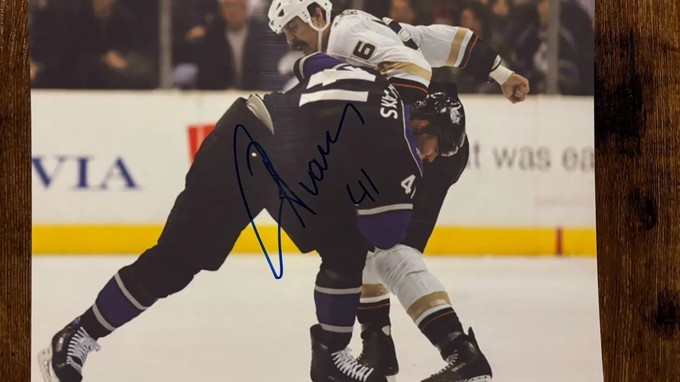 Raitis Ivanans #41 Signed Kings Hockey Photo