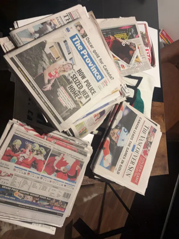 2010 Olympics Newspapers, Multiple Provinces