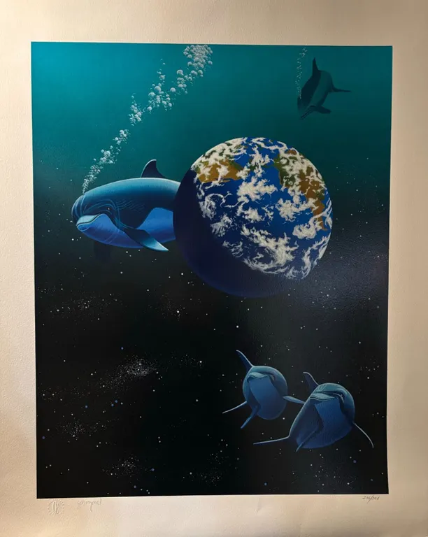 Schimmel Our Home Too II Dolphins Serigraph 236/395