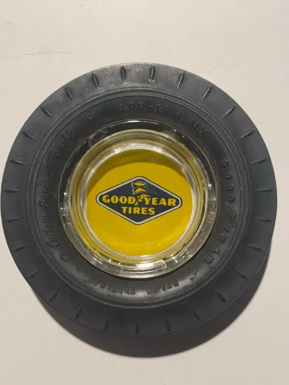 Goodyear Custom Super Cushion Tire Ashtray 1960s