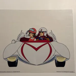 Speed Racer Animation Art Print 13”x11” serigraph (or sericel)